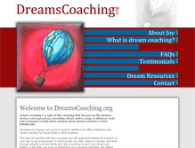 Tablet Screenshot of dreamscoaching.org